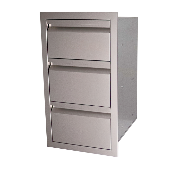 RCS Valiant Stainless Steel Fully Enclosed Triple Drawer