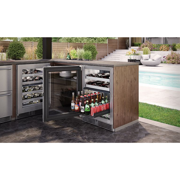 Perlick Signature 24-Inch Outdoor Undercounter Dual Zone Refrigerator/Wine Reserve (HP24CO-4)