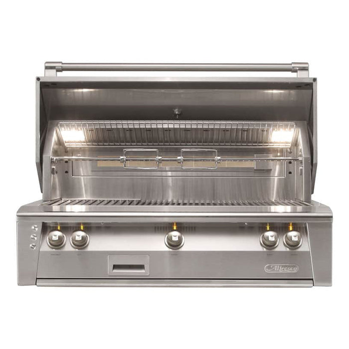 Alfresco ALXE 42-Inch Built-In Gas Grill with Sear Zone Burner & Rotisserie (ALXE-42SZ-NG/LP)