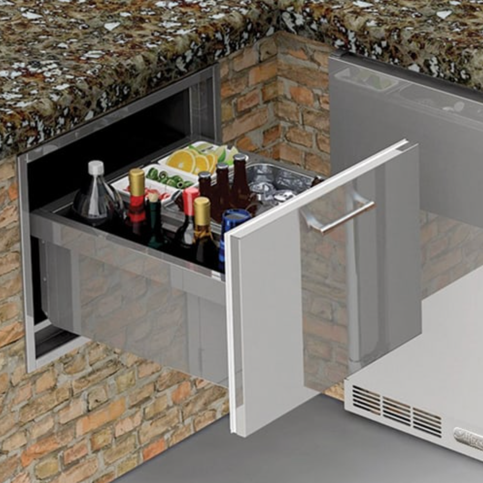 Alfresco Under Counter Ice Drawer & Insulating Beverage Center - AXE-I