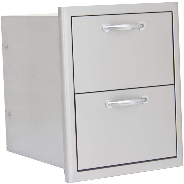 Blaze 16-Inch Stainless Steel Double Access Drawer (BLZ-DRW2-R)
