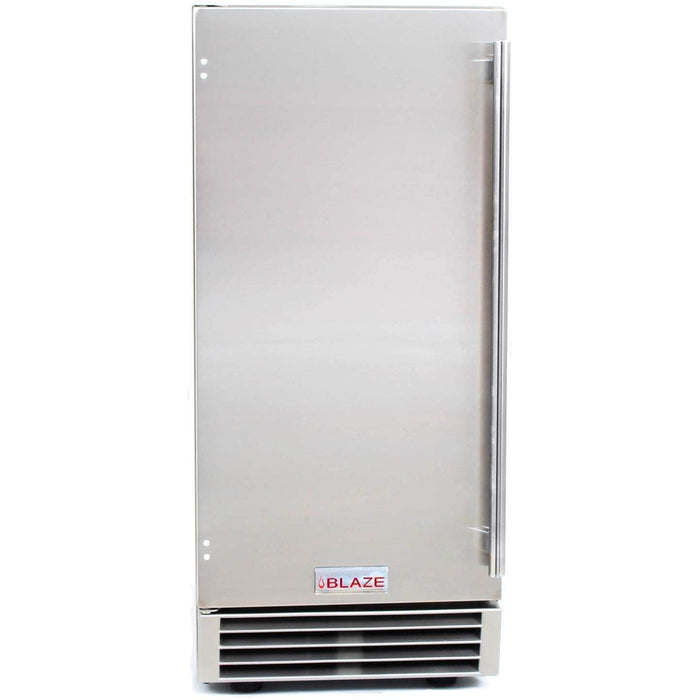 Blaze 15-Inch 50-Lb. Outdoor Rated Ice Maker with Gravity Drain (BLZ-ICEMKR-50GR)