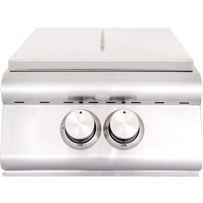Blaze Premium High Performance Built-In Power Burner with Lid and Wok Ring (BLZ-PBLTE-LP/NG)