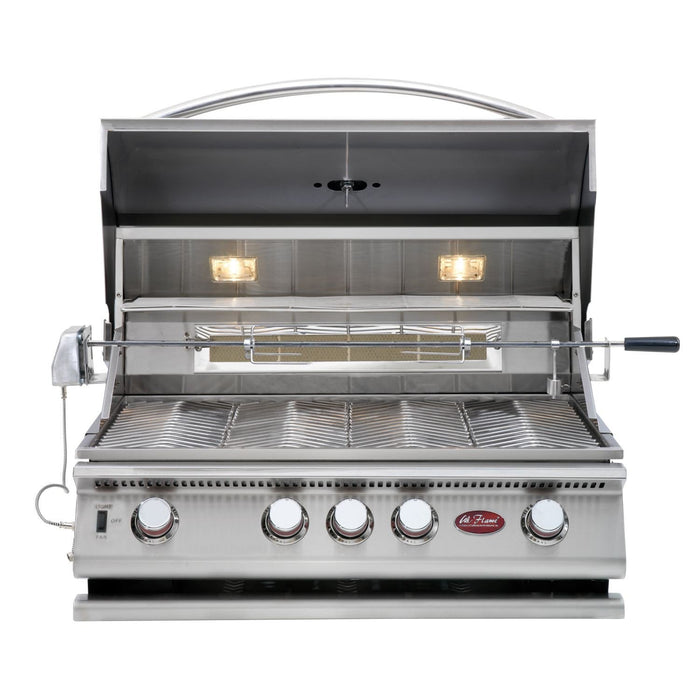 Cal Flame P Series 4-Burner Built-In Gas Grill, 32-Inch