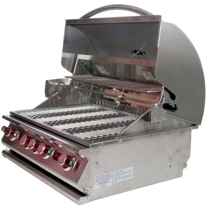Cal Flame 4-Burner Convection Built-In Gas Grill, 32-Inch
