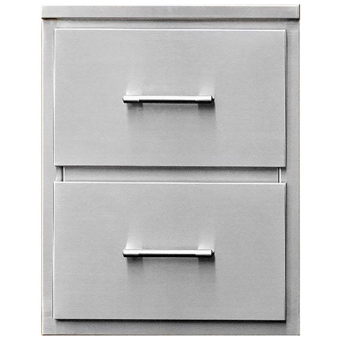 TEC 18-Inch Stainless Steel Double Access Drawers