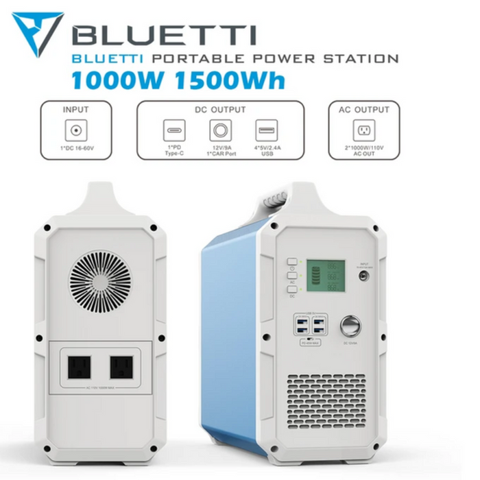 BLUETTI EB150 Portable Power Station 1000W/1500Wh