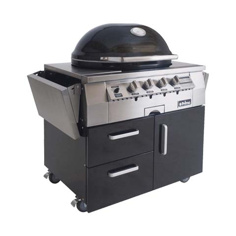 Primo Oval G420 36-Inch Ceramic Freestanding Kamado Gas Grill