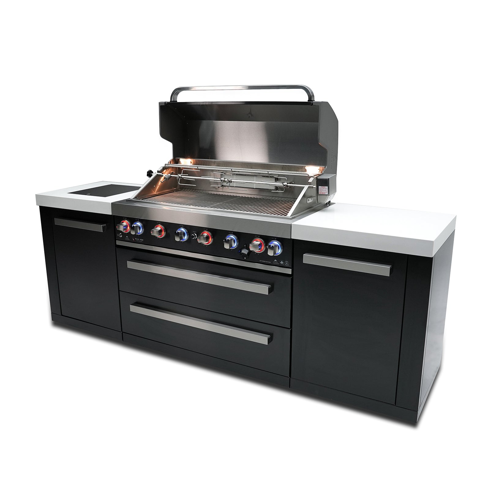 Mont Alpi 805 Black Stainless Steel BBQ Grill Island MAi805BSS