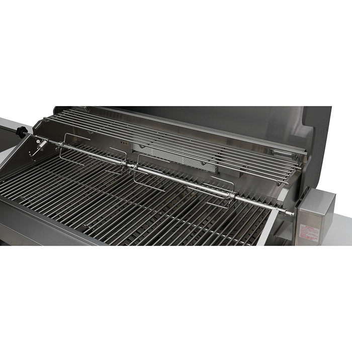 Mont Alpi 805 Black Stainless Steel BBQ Grill Island with 90 Degree Corner - MAi805-BSS90C