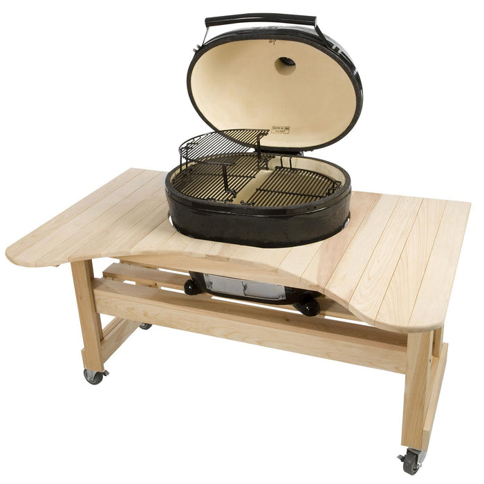 Primo Oval XL 400 Ceramic Kamado Grill on Table
