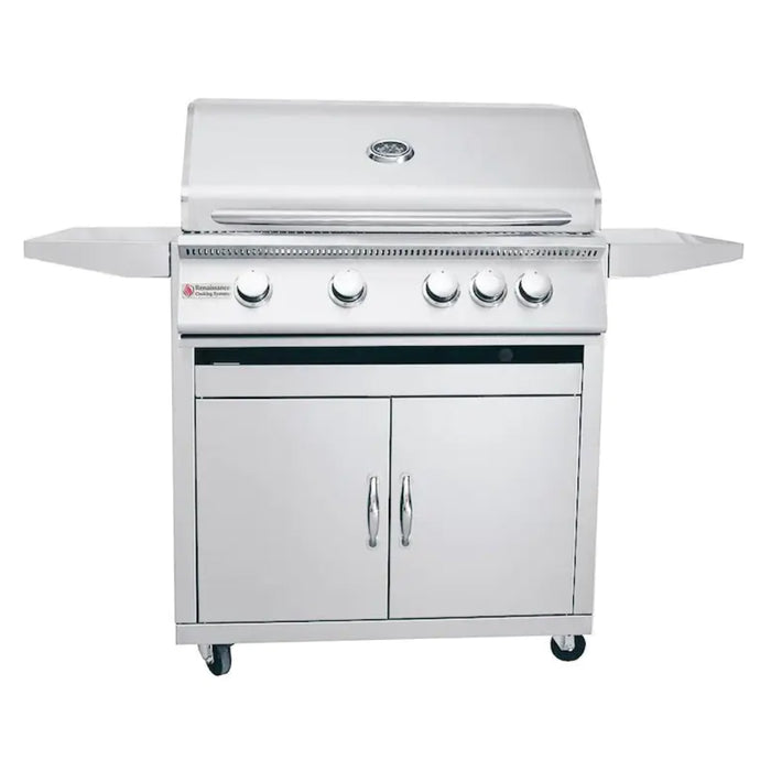 RCS Premier Series 32" Freestanding Gas Grill with Rear Infrared Burner