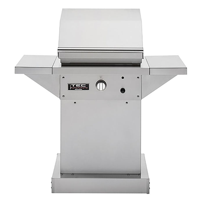 TEC Patio 1FR 26-Inch Infrared Gas Grill On Stainless Steel Pedestal