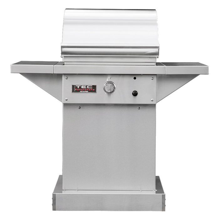 TEC Sterling Patio 1FR 26-Inch Infrared Gas Grill On Stainless Steel Pedestal
