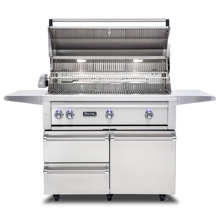 Viking 5 Series 42-Inch Stainless Steel Freestanding Grill with ProSear Burner & Rotisserie