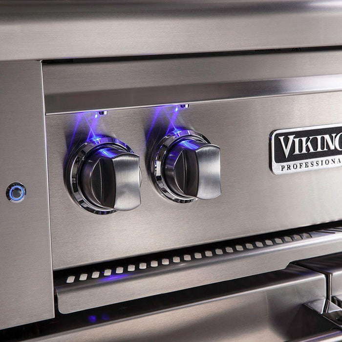 Viking 5 Series 54-Inch Stainless Steel Freestanding Grill with ProSear Burner & Rotisserie